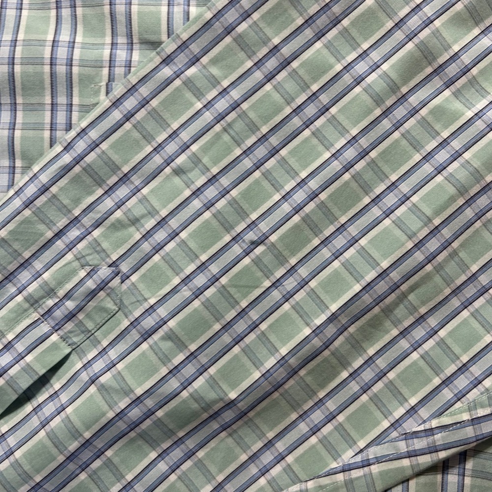 Ralph Lauren Purple Label Shirt Mens XL Green Plaid Made in Italy Cotton Luxury - Picture 3 of 8